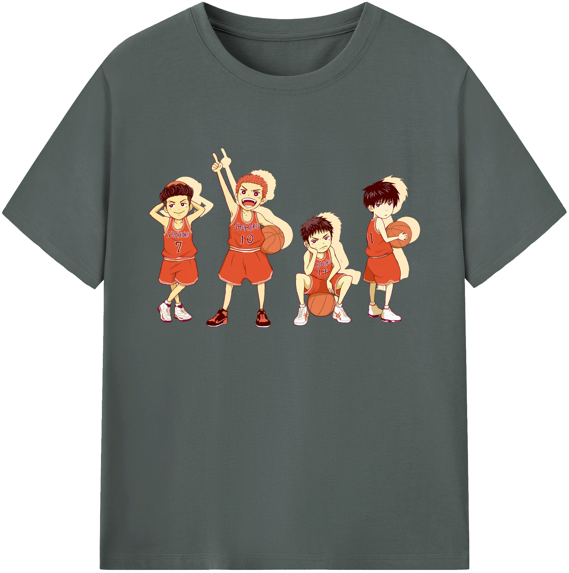 （画像用） SLAM DUNK／スラムダンク 綿100％ メンズ半袖Tシャツ｜肌触りやわらか＆通気性